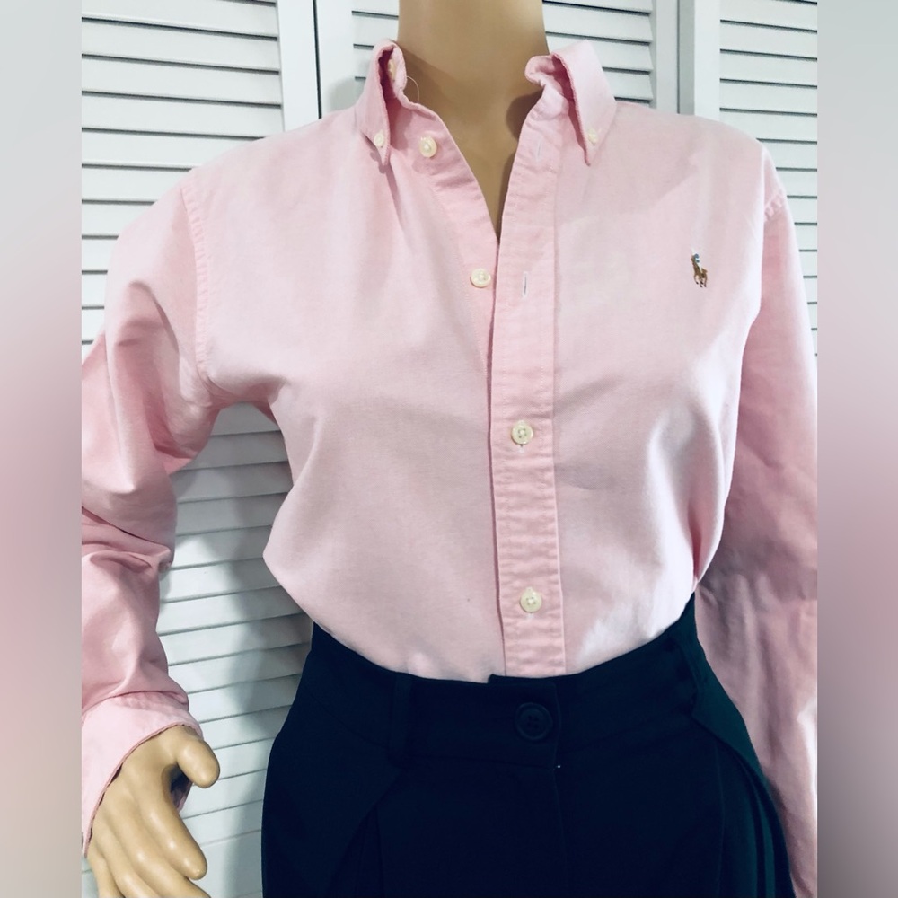 Ralph Lauren Light Pink Button-Down Oxford Shirt